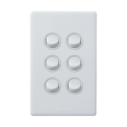 Legrand HPM ED 16A 6-GANG SWITCH WE