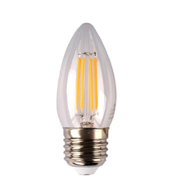 Glight E27 4W LED FILAMENT CANDLE 3000K DIM CLEAR GLASS