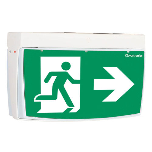 Clevertronics L10 Cleverfit LED Exit, Single or Double sided, Surface moun