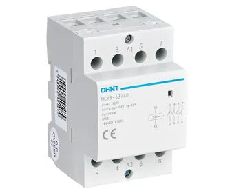 Chint Din Mount 63 amp Contactor 240V 4 x N/O