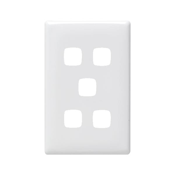 Legrand HPM LN 5 GANG GRID &PLATE ONLY WE