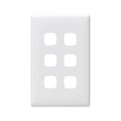 Legrand HPM LN 6 GANG GRID &PLATE ONLY WE