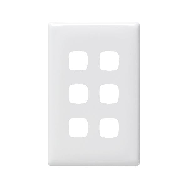 Legrand HPM LN 6 GANG GRID &PLATE ONLY WE