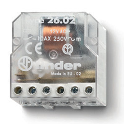 Finder STEP RELAY 2-POLE 230VAC 10A/2500VA — Scott Electrical