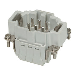 Walther-Werke Male Insert - 6 pole - Push-In Connection - 500V, 16