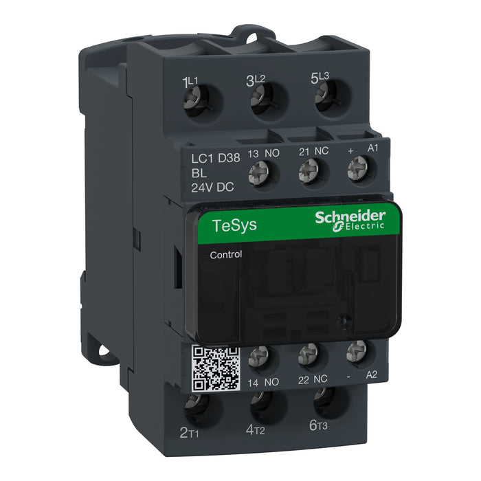 Schneider Contactor 38A NO+NC 2.4W  24V