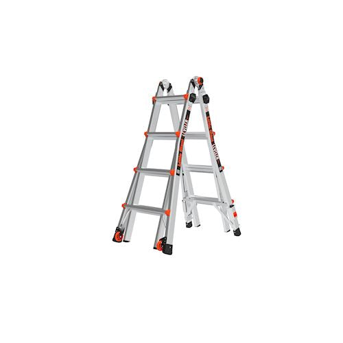 Staffy Little Giant 16517-801 LEVELLER 4 STEP ALLOY METAL LADDER , RATCHETT LEVE