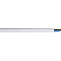 Firstflex 1.5mm  3core PVC flex 90deg WH