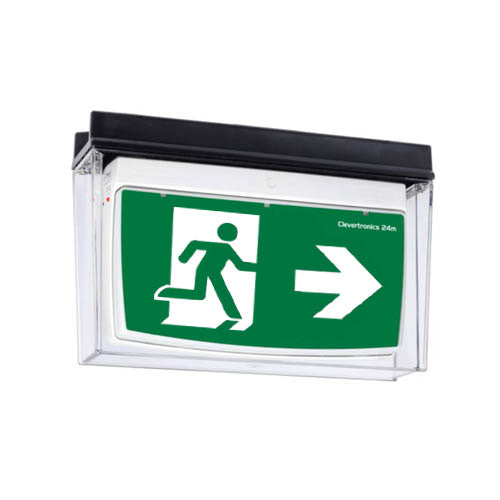 Clevertronics L10 Weatherproof exit, single or double sided, wall or ceili