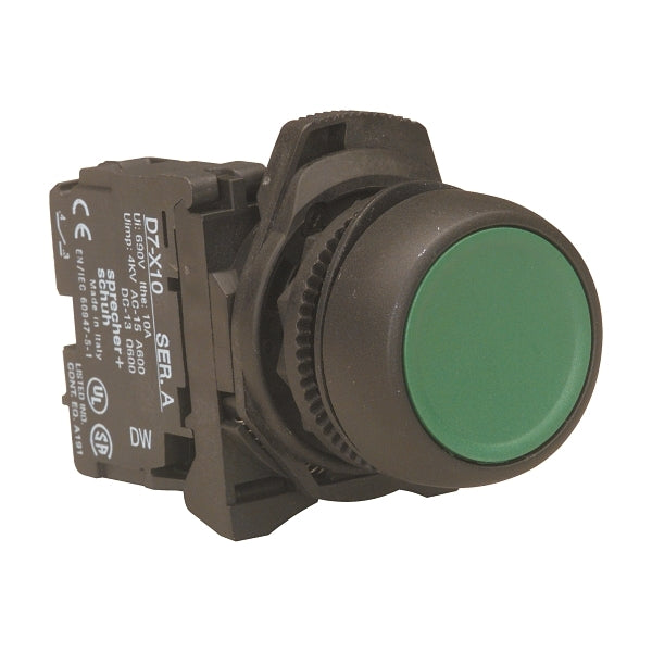 Sprecher & Schuh BUTTON PLAS GRN - 1N/O