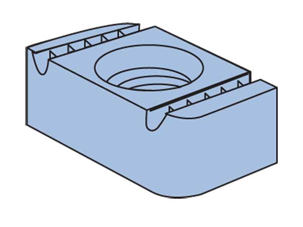 Unistrut 2095751 Channel Spring LeSS Nut M10