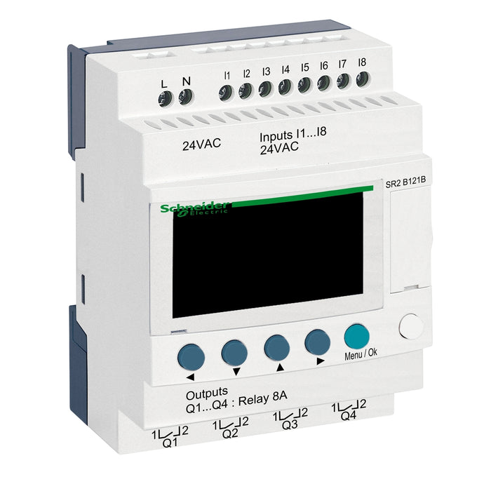 Schneider SR 12 I/O REL. 24VAC DISPL & CLK