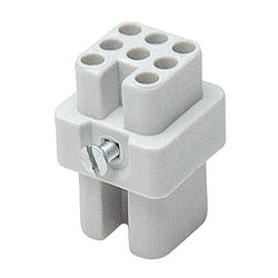 Walther-Werke Female Insert - 8 Pole - for Sleeve Contacts - 250V,
