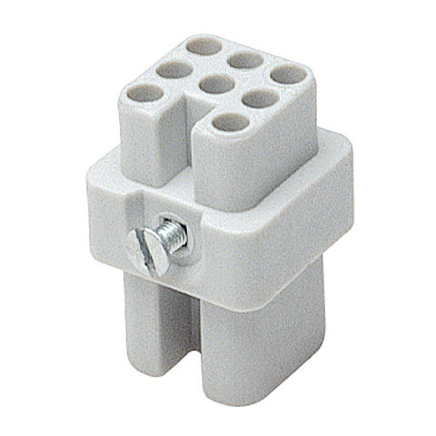Walther-Werke Female Insert - 8 Pole - for Sleeve Contacts - 250V,