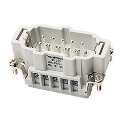Walther-Werke Male Insert - 10 Pole - Screw Connection without Wir