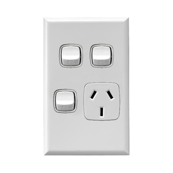 Legrand HPM Single outlet 10A & 2 sw V