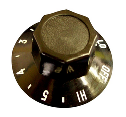 Smiths Black knob 6mm older type 3/16' - S