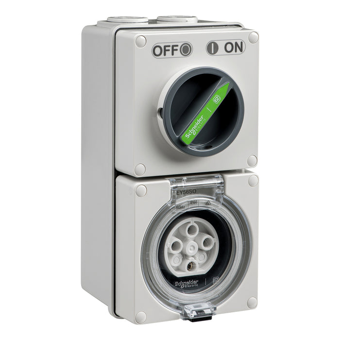 Schneider Easy 56 Switched Socket 4 Pin 20A 500V