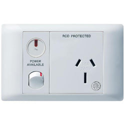 Legrand HPM E-COM 15A SINGLE PPT PWA CH & ANTI MIC RES RCD P ENG WHITE