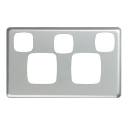 Legrand HPM Cover plate dbl H sw/soc&sw MS