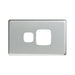 Legrand HPM Cover plate single H sw/soc MS