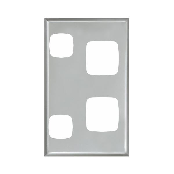 Legrand HPM Cover plate double V sw/soc MS