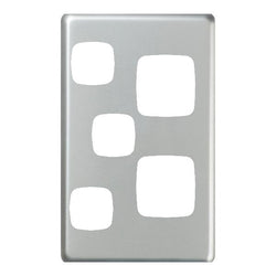 Legrand HPM Cover plate dbl V sw/soc&sw MS