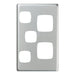 Legrand HPM Cover plate dbl V sw/soc&sw MS