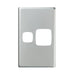 Legrand HPM Cover plate single V sw/soc MS
