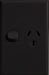 Vynco Home SWITCHGEAR P/POINT VERT SINGLE BLACK