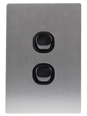 Vynco S/G Urban Switch 2G 16A Black Silver Metal