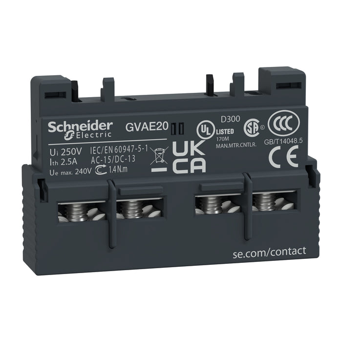 Schneider GV2 GV3 AUXILIARY N/O N/O TOP
