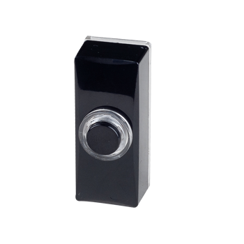 Friedland Quasar Bellpush Black 0-24VDC Lit Simx