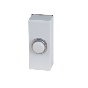Friedland Quasar Bellpush White 0-24VDC Lit Simx