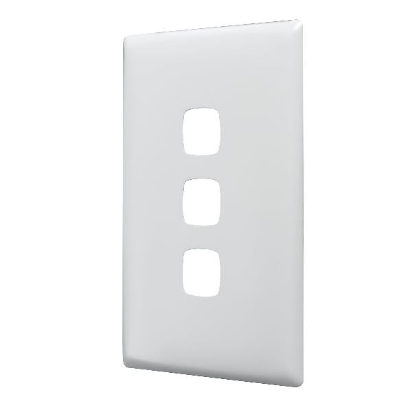 Legrand HPM LINEA 3 GANG COVERPLATE ONLY WHITE