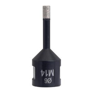 Blu-mol Xtreme Vacuum Brazed Diamond Core Drill M14 Shank 6mm