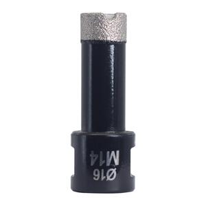 Blu-mol Xtreme Vacuum Brazed Diamond Core Drill M14 Shank 16mm