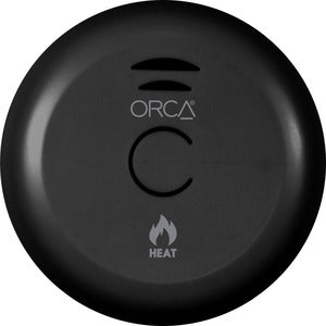 Newfield Orca Heat Alarm 10yr Wireless Interlink Black