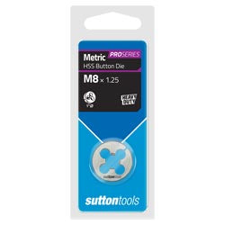 SUTTON M12 x 1.75 BTTN DIE 1'OD HSS