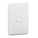 Iconic Skin Switch 1G Rocker VW Solid White Edge