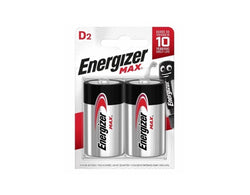 Energizer E000040500 Battery 1.5V D Size Alkaline Max 2 Pack