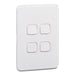 Iconic Skin Switch 4G Rocker VW Solid White Edge