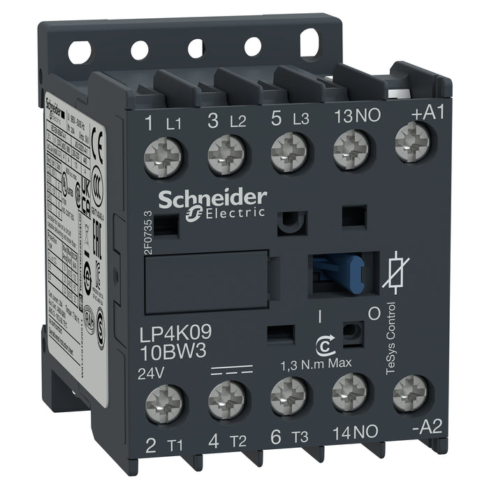 Schneider  3P CONTACTOR 4.0KW 24VDC LOW CONSUMP