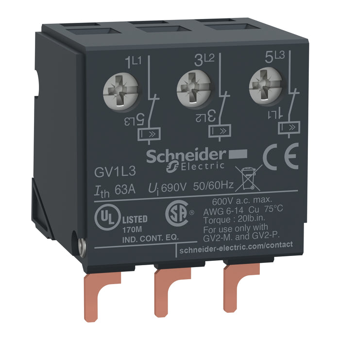 Schneider GV2ME-GV2P CURRENT LIMITING