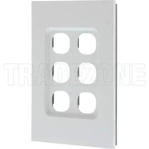 Saturn Zen GRID AND COVER ASSEMBLY 6 GANG LESS MECH Z4036VH-ZW