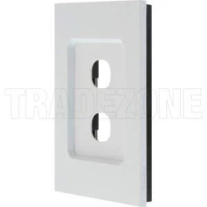 Saturn Zen GRID AND COVER ASSEMBLY 2 GANG LESS MECH Z4032VH-ZW