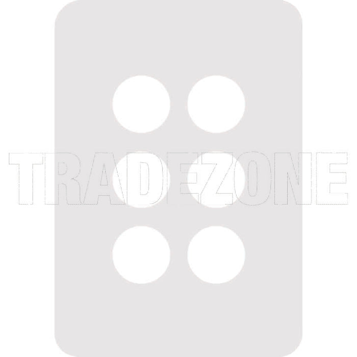 Hager Allure KNX Switch With Neon 6 Gang Matt Black