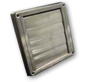 Manrose 150mm Stainless Steel Gravity Grille Simx