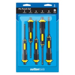 SUTTON PIN PUNCH 5 PCE SET SOFT GRIP