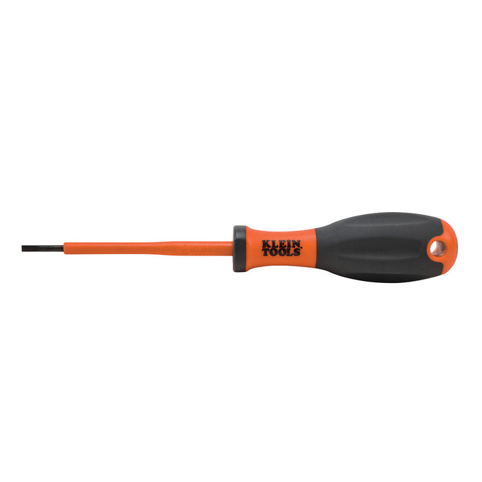 Klein Screwdriver 2.5x75mm Slotted VDE Insulated Cabinet Tip